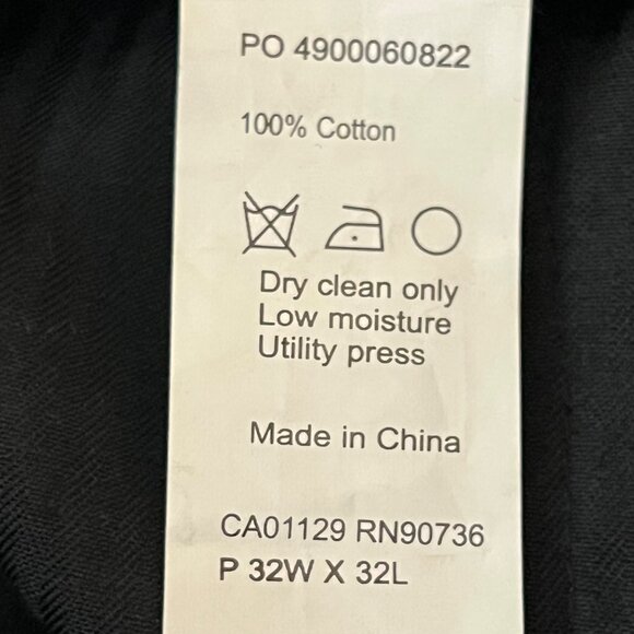 Tallia Men's Maroon Corduroy Pants Size 32x32 Slim Fit Mid Rise Straight Leg - Picture 8 of 12